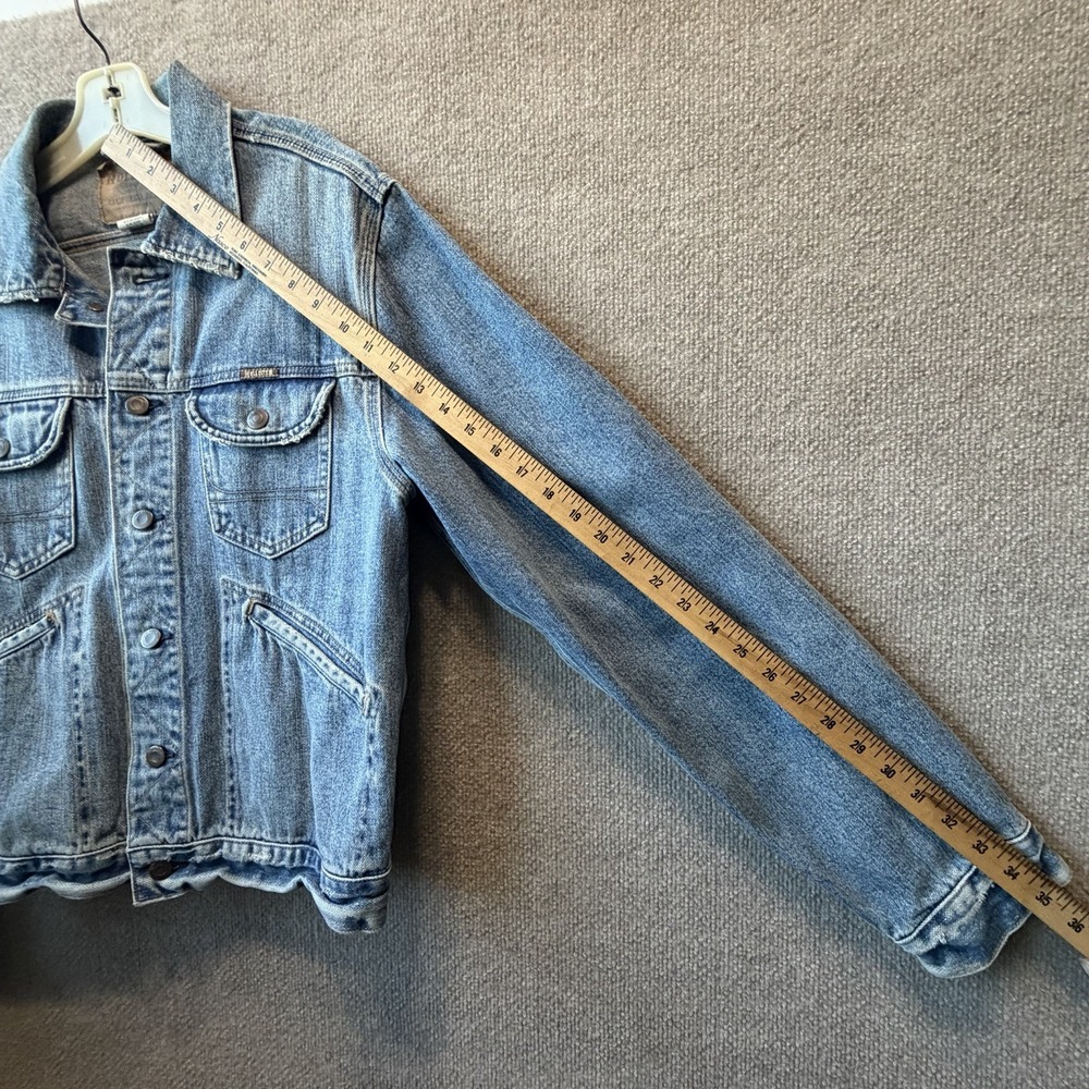 Hollister Sanforized Original California Denim Jean Distressed Jacket‎ Size L - Picture 5 of 11